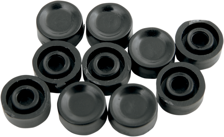 Drag Specialties Handlebar Switch Button Caps - Horn/Start - Short - Black DS-272141