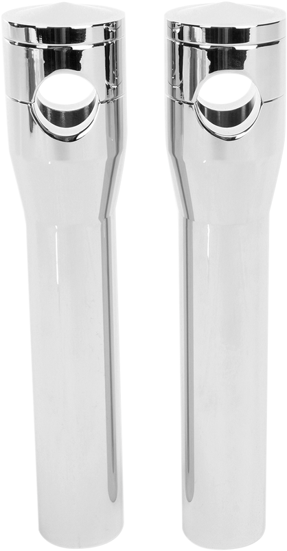 Accutronix Elite Custom Billet Aluminum Risers - Springer - 8" - Chrome HRS1358-C