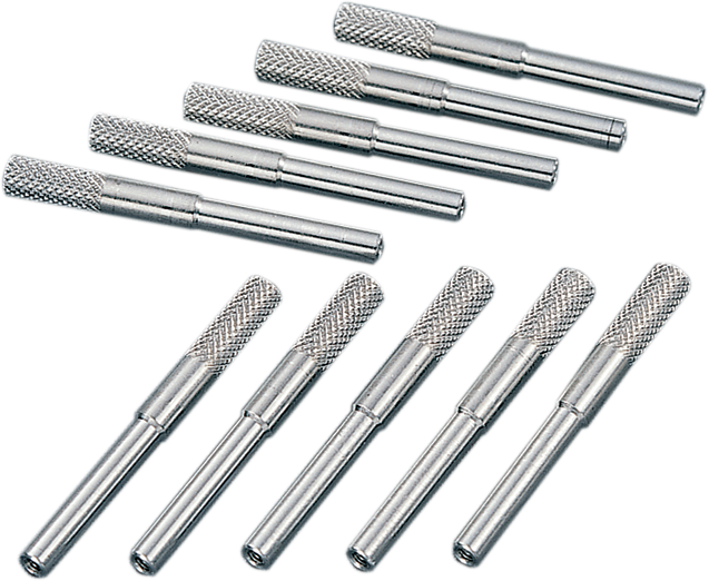 Drag Specialties Knurled Speedometer Reset Knobs - 10 Pack DS-293873