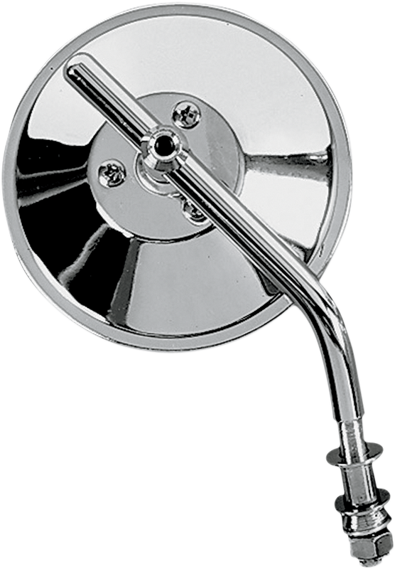 Drag Specialties Mirror - Custom - Side View - Round - Chrome - Left/Right - 4" - Each DS-302050