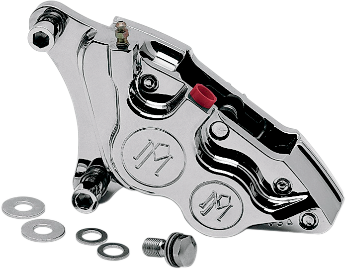 Performance Machine (Pm) Caliper - Front Right - Chrome - 84-99 Harley-Davidson 0053-2916-CH