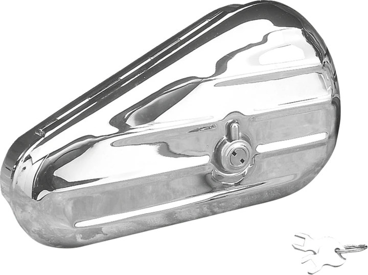 Drag Specialties Left Teardrop Toolbox - Chrome DS373701