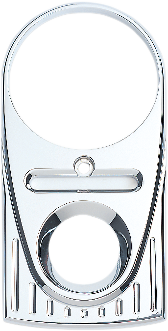 Joker Machine Tear Drop Upper Dash Cover - Ball-Milled - Chrome 04-21BM