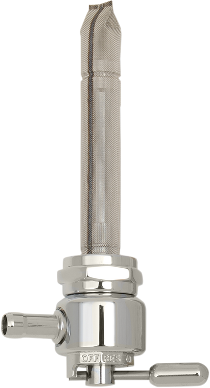 Pingel Round Fuel Valve - Chrome - 22 Mm 1311-CR