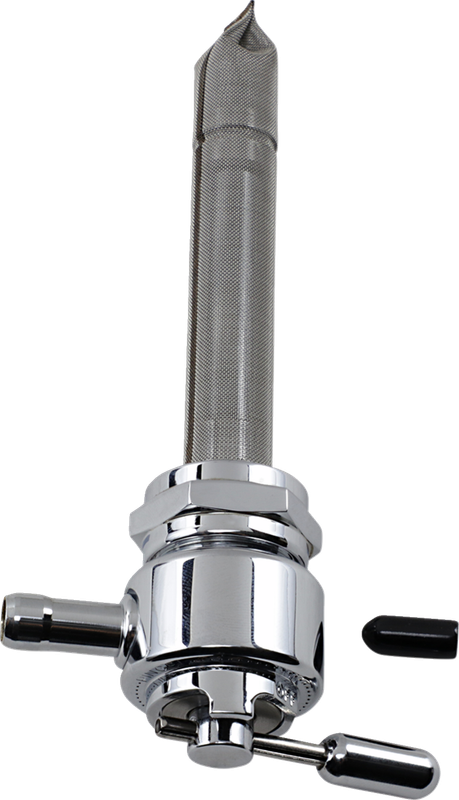 Pingel Round Fuel Valve - Chrome - 22 Mm 6311-CR