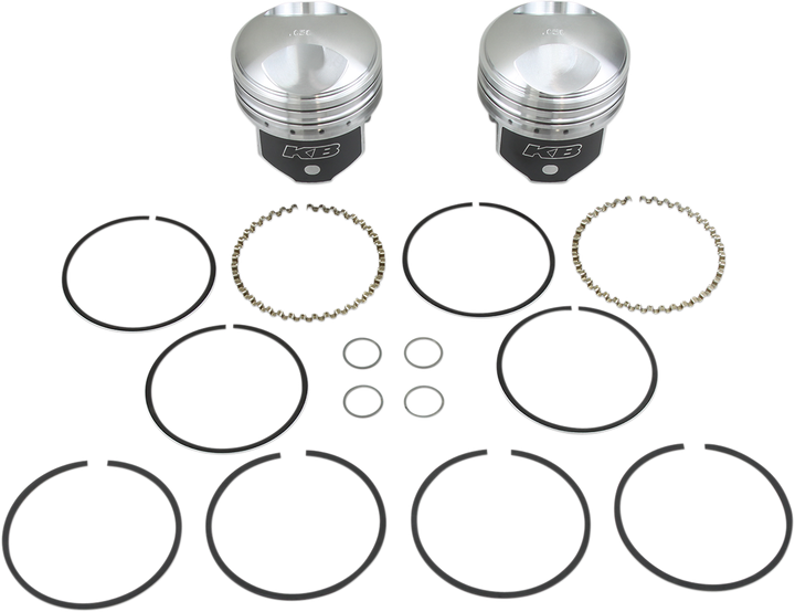 Kb Performance Piston Kit - 3.437" +0.050" - 9.0:1 Cr - 74" Big Twin KB263.050