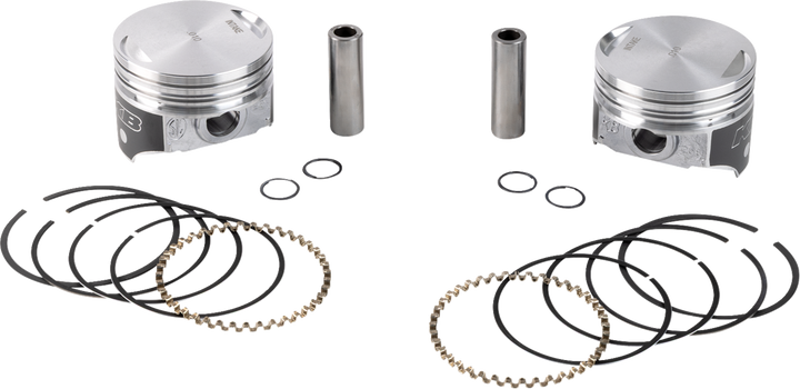 Kb Performance Piston Kit - 3.498" +0.010" - 8.6:1 Cr - 80" Evolution Big Twin KB258.010