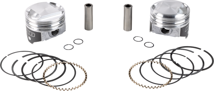 Kb Performance Piston Kit - 3.498" +0.030" - 10.5:1 Cr - 80" Evolution Big Twin KB266.030