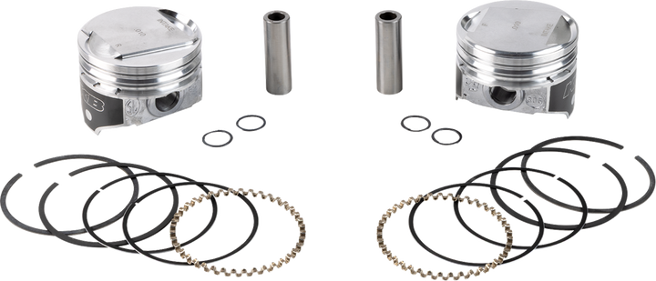 Kb Performance Piston Kit - 3.498" +0.005" - 9.6:1 Cr - 80" Evolution Big Twin KB305.005