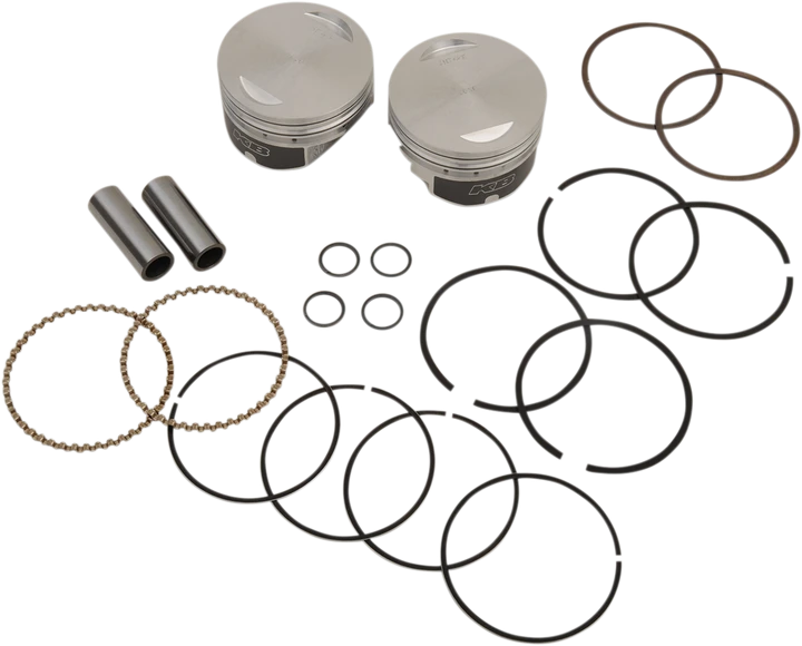 Kb Performance Piston Kit - 3.875" Standard - 9.3:1 Cr - 95" Twin Cam Big Bore KB348.STD