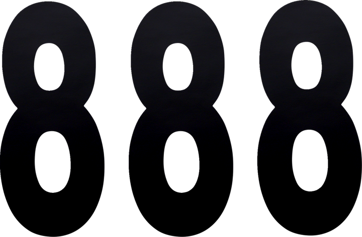 Factory Effex Fx Number 8 - Black - 8" 941629