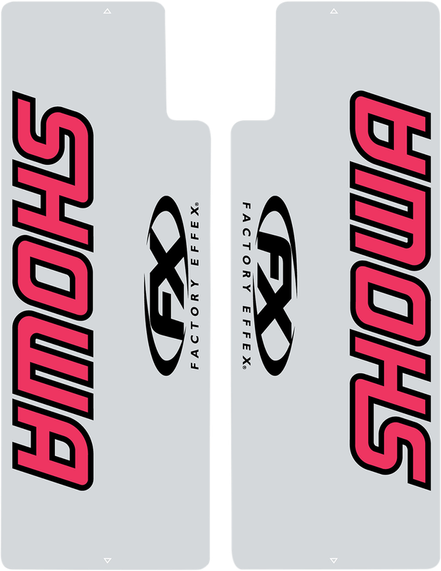 Factory Effex Fork Shield Decal - Upper - Showa - Red 2416112
