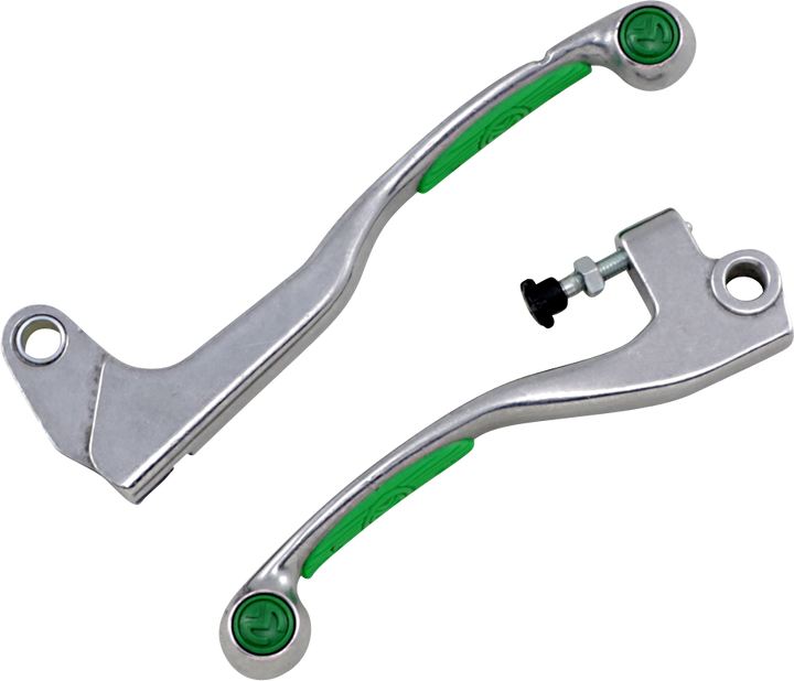 Moose Offroad Competition Lever Set - Green 1SGWE49