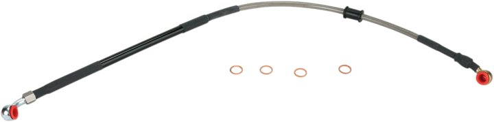 Moose Offroad Brake Line - Rear - Stainless Steel - Honda Crf450R H02-2-027/P