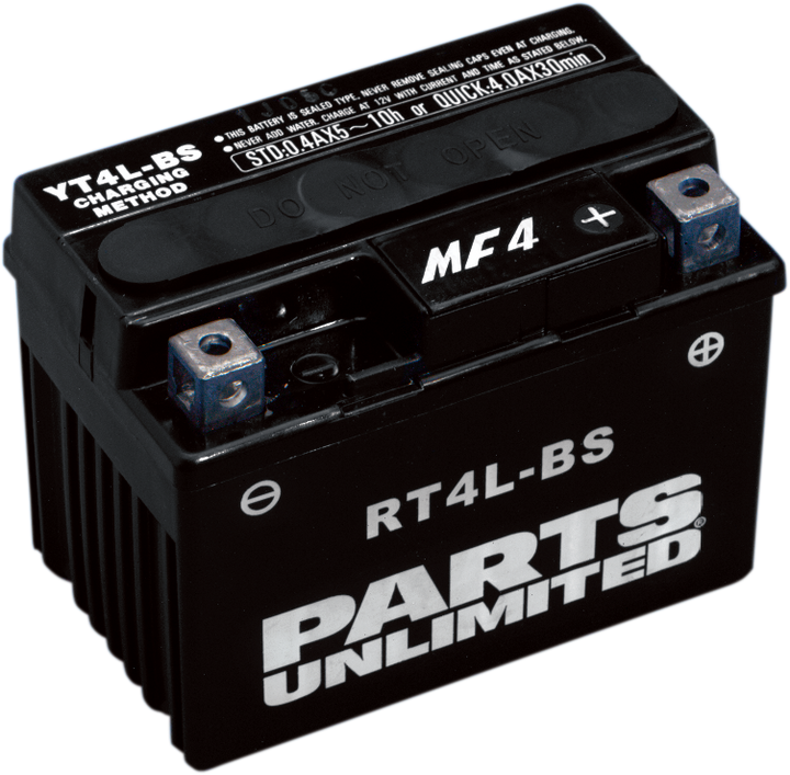 Parts Unlimited Agm Battery - Rtx4Lbs .18 L RT4L-BS