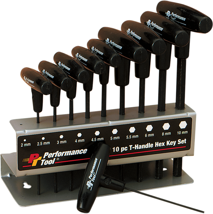 Performance Tool Key Set - T-Handle/Hex - Set 10 W80275