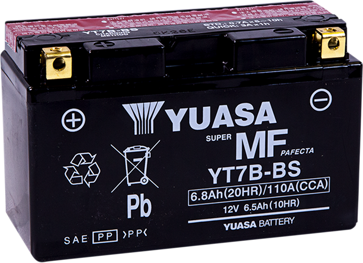 Yuasa Agm Battery - Yt7B-Bs - .30 L YUAM62T7B