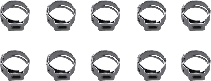 Motion Pro Ear Clamps - Fuel Line - Stepless - 10.3-12.8 mm - 10 Pack 12-0075