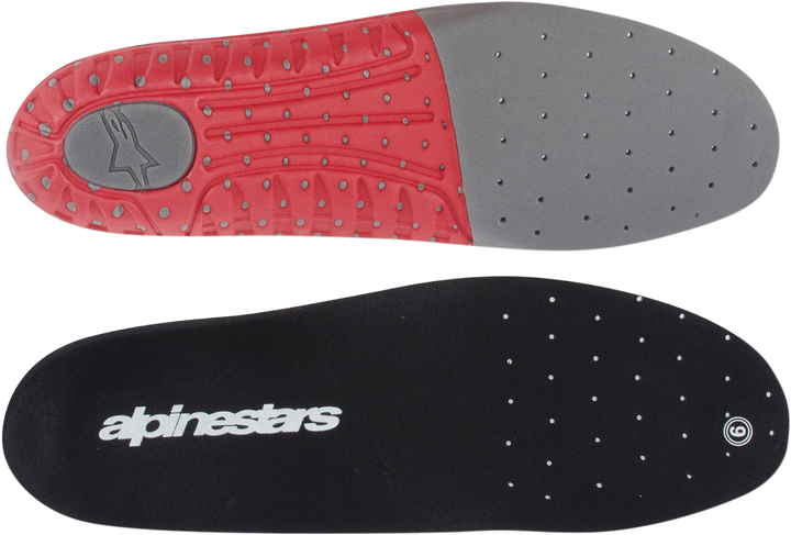 Alpinestars Tech 7 Footbed - Gray/Red - Size 7 25FUT74-933-7