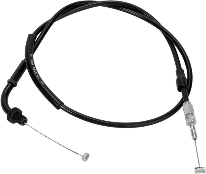 Motion Pro Black Vinyl Throttle Cable - Pull - '99-'07 VT600C/D 02-0022