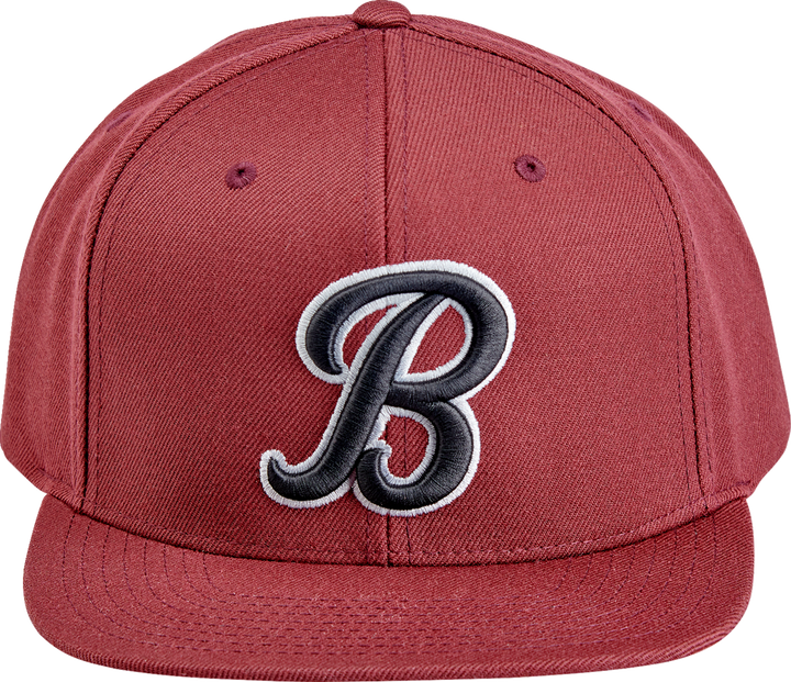 Biltwell Script B Hat - Maroon 8002-4040-00