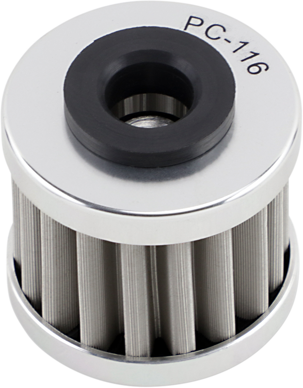 Pc Racing Flo Stainless Steel Oil Filter - Honda/Husqvarna/Polaris PC116