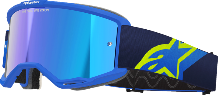 Alpinestars Goggles Vision 5 Goggle - Corp - Blue/Yellow - Blue Mirror Lens 5101825-7288