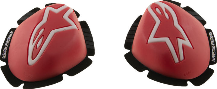 Alpinestars GP Tech Knee Sliders - Red/White 6400126-32