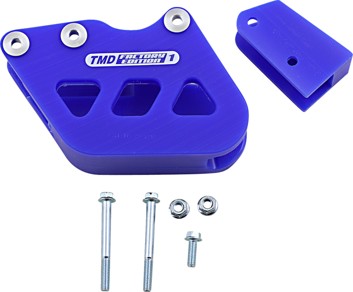 T.M. Designworks Chain Guide - Blue - Suzuki RCG-SMX-BU