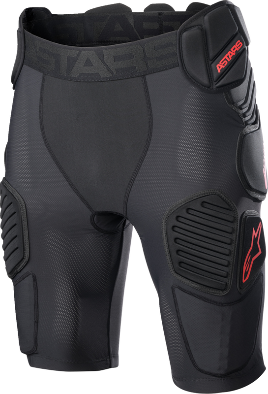 Alpinestars Bionic Pro Protection Shorts - Black/Red - Large 6507523-13-L