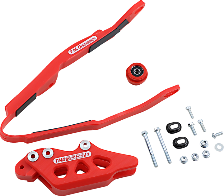 T.M. Designworks Chain Guide/Slider - Honda - Red HCP-H03-RD