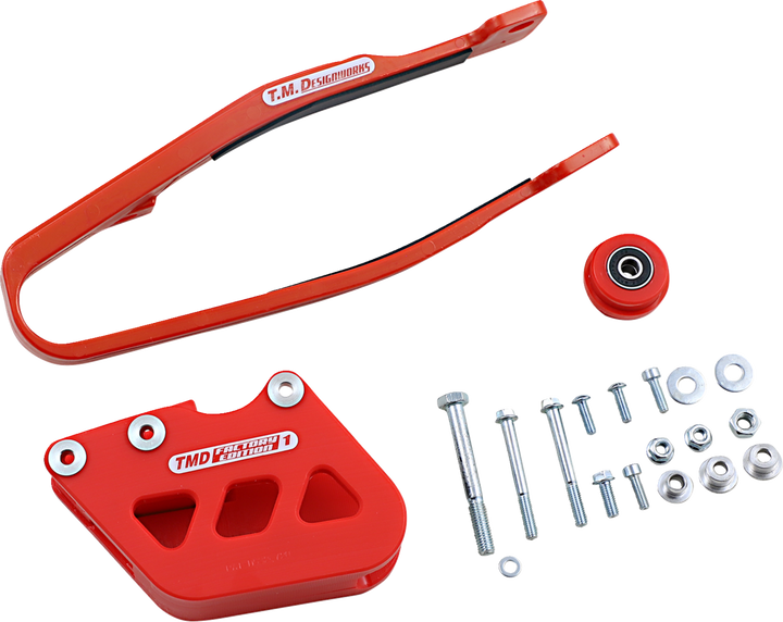T.M. Designworks Chain Guide/Slider - Yamaha - Red YCP-OR1-RD