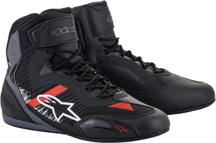 Alpinestars Faster-3 Rideknit Shoes - Black/Gray/Red - US 12 / EU 45.5 2510319116512