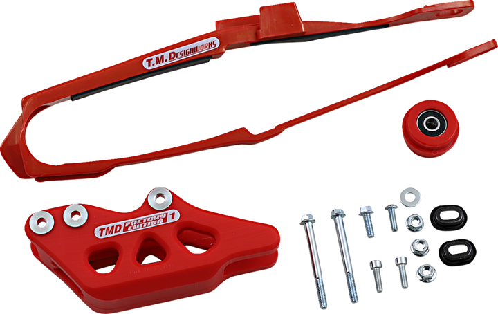 T.M. Designworks Chain Guide/Slider - Honda - Red DCK-OR10-RD