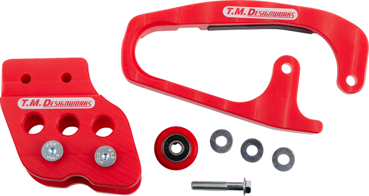 T.M. Designworks Chain Guide/Slider - TRX450 - Red HCP-80K-RD