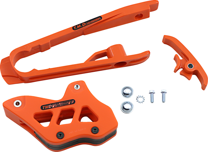 T.M. Designworks Chain Guide/Slider - KTM - Orange DCK-KT3-OR