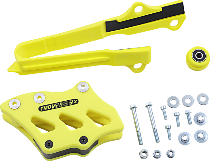T.M. Designworks Chain Guide/Slider - Suzuki - Yellow SCP-OR3-YL
