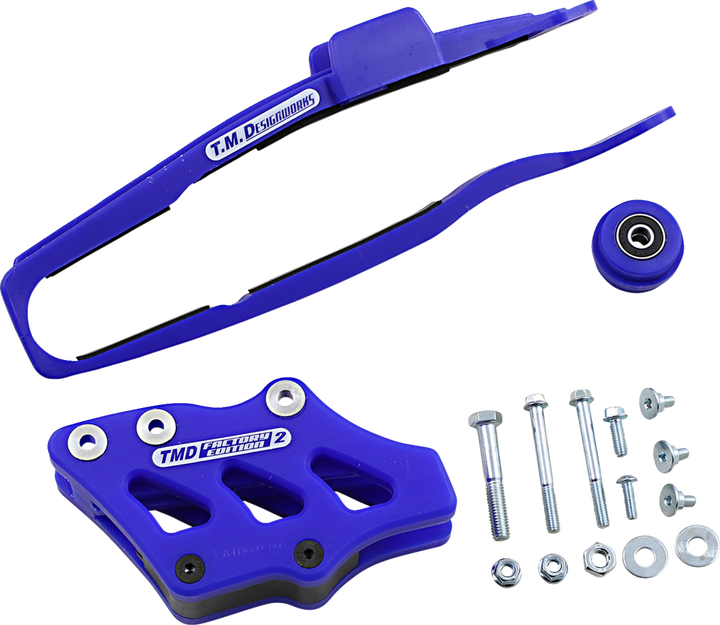 T.M. Designworks Chain Guide/Slider - Yamaha - Blue YCP-OR5-BU