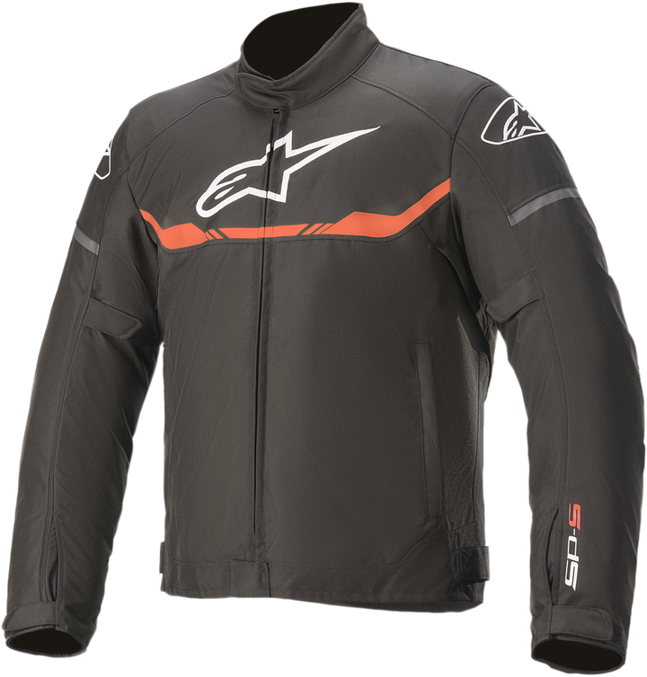 Alpinestars T-SP S Waterproof Jacket - Black/Red Fluo - 4XL 3200120-1030-4X