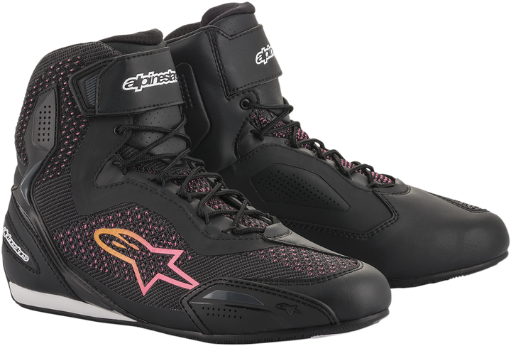 Alpinestars Stella Faster-3 Rideknit Shoes - Black/Yellow/Pink - US 8.5 / EU 40.5 251052014398.5