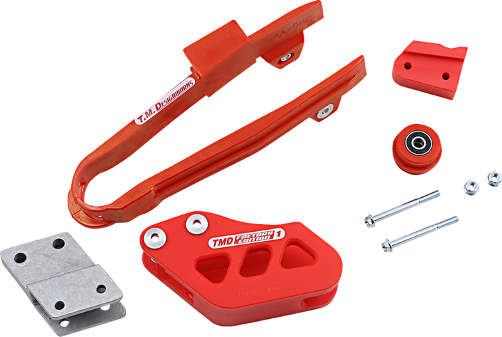 T.M. Designworks Chain Guide/Slider - Gas Gas - Red GGM-ORK-RD