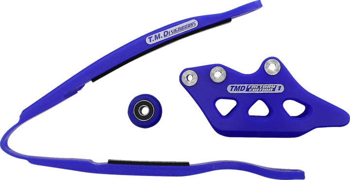 T.M. Designworks Chain Guide/Slider - Blue - Yamaha YCP-K18-BU