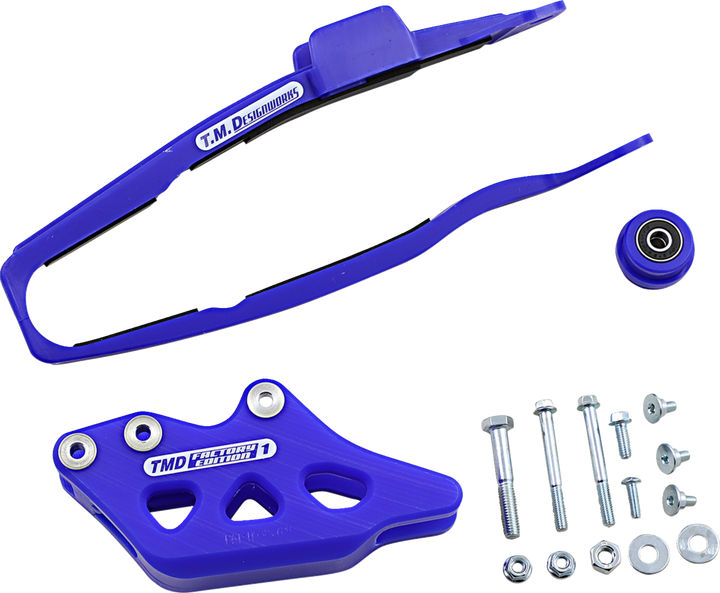 T.M. Designworks Chain Guide/Slider - Blue - Yamaha YCP-OR7-BU