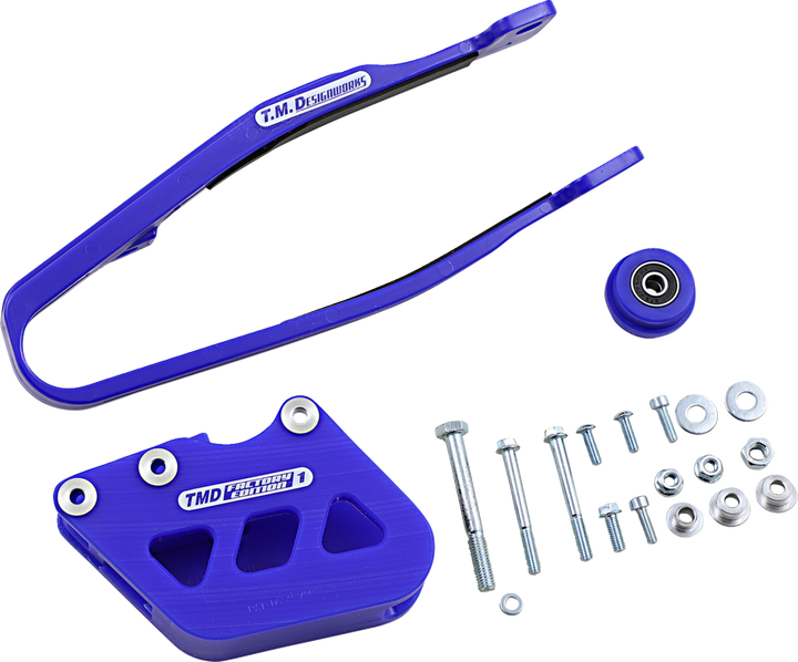 T.M. Designworks Chain Guide/Slider - Yamaha - Blue YCP-OR1-BU