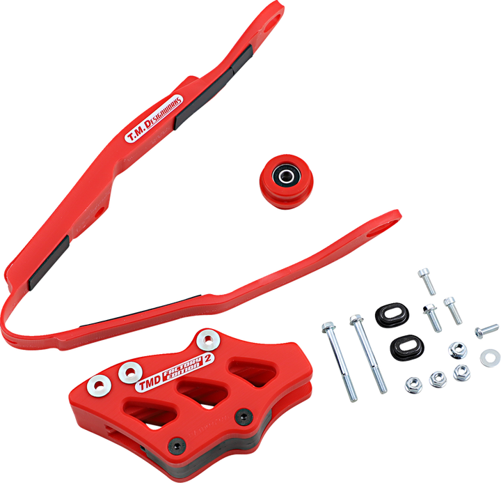 T.M. Designworks Chain Slider/Slider - Honda - Red HCP-H07-RD