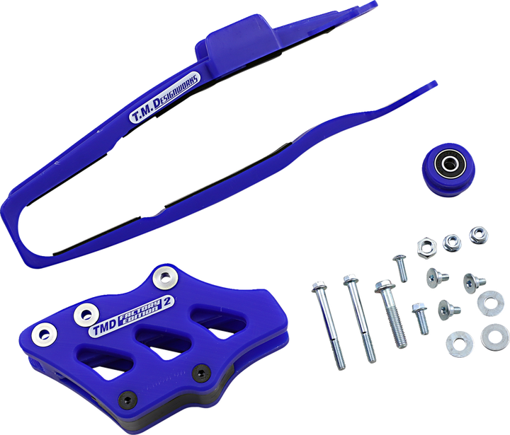 T.M. Designworks Chain Guide/Slider - Blue - Yamaha YCP-OR8-BU