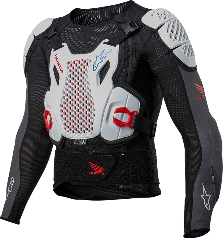 Alpinestars Honda Bionic Plus v2 Protection Jacket - Black/White/Blue/Bright Red - 2XL 6506023-1272-2X