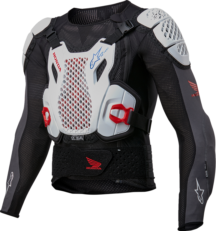 Alpinestars Honda Bionic Plus v2 Protection Jacket - Black/White/Blue/Bright Red - Large 6506023-1272-L