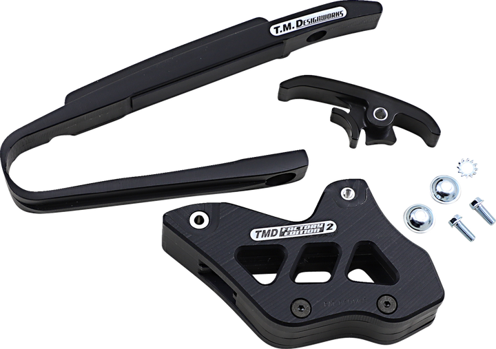 T.M. Designworks Chain Guide/Slider - KTM/Husaberg - Black KTM-225-BK