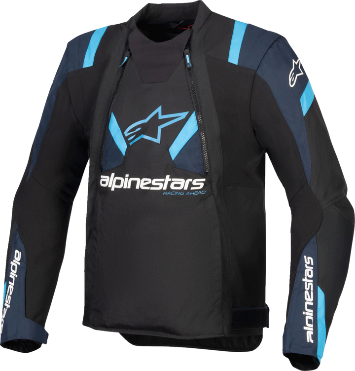 Alpinestars T-Stunt Air Jacket - Black/Dark Blue/Blithe Blue - Large 3301825-1386-L